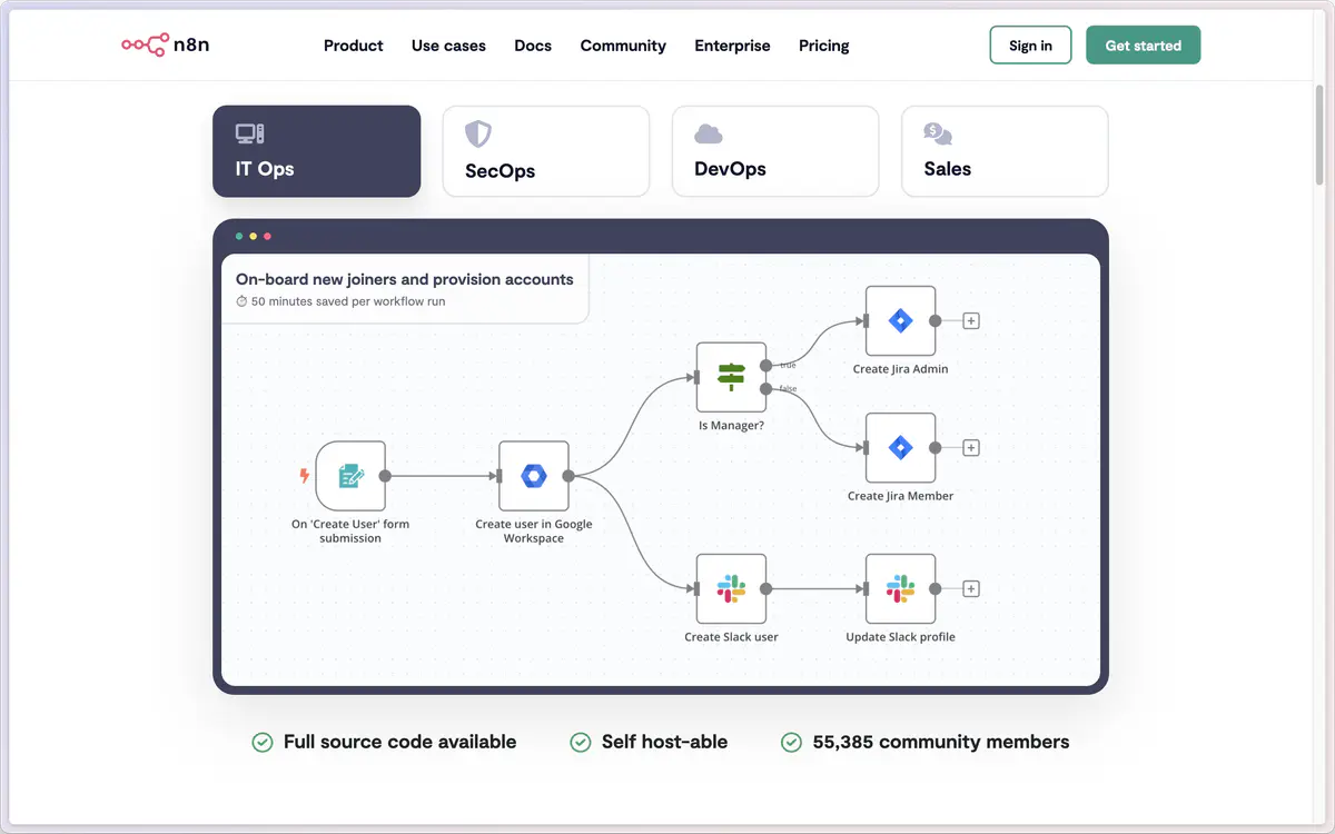 n8n Workflow Automation Platform