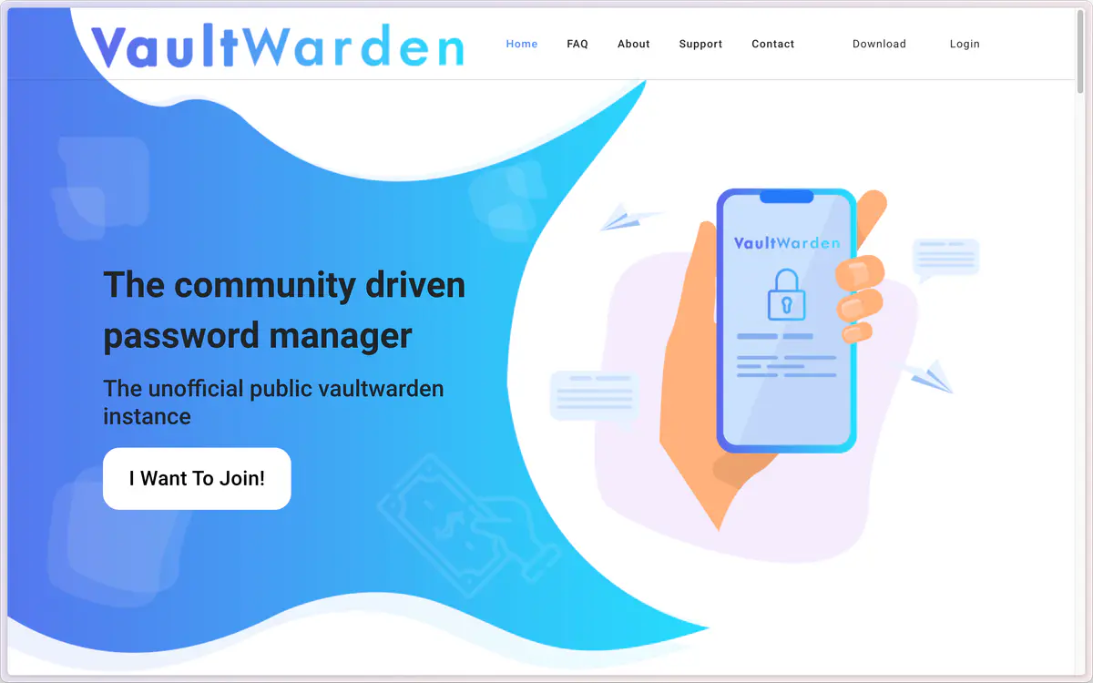 Vaultwarden password manager